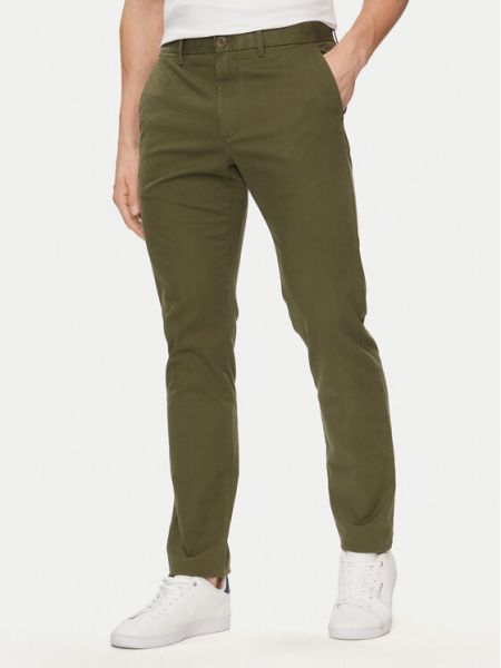 Chino панталони slim Tommy Hilfiger зелено