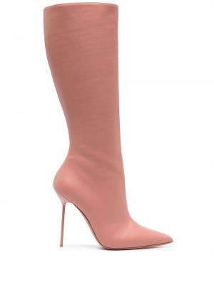 Bottes en cuir Paris Texas rose