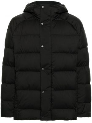 Prošivena pernata jakna s kapuljačom Lululemon crna