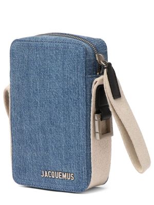 Памучни чанта през рамо Jacquemus синьо