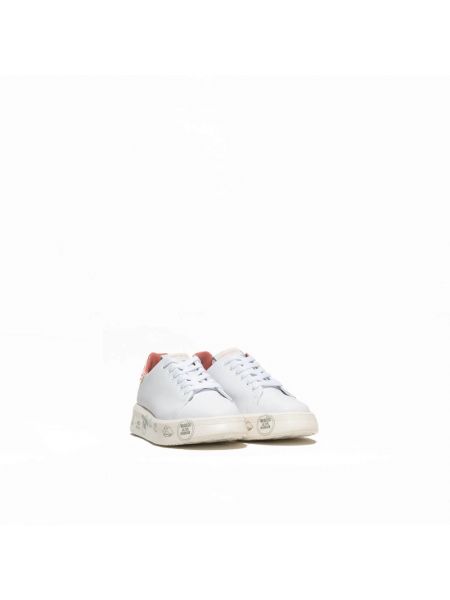 Sneakersy z cekinami skórzane Premiata białe