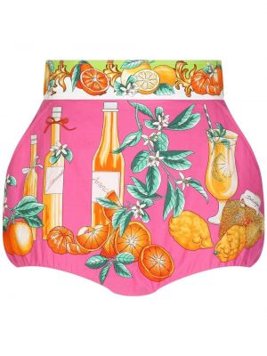 Trykt shorts Dolce & Gabbana rosa