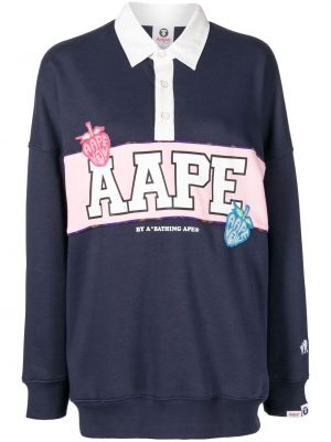 T-shirt mit print Aape By *a Bathing Ape® blau