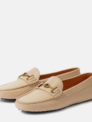 Loafers di pelle Tod's beige