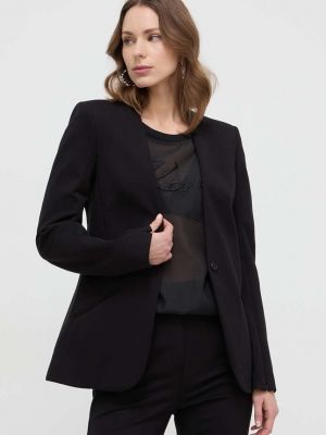 Черный однотонный пиджак Karl Lagerfeld