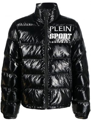 Dūnu jaka ar apdruku Plein Sport melns