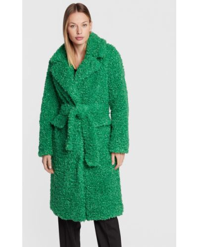 Manteau de fourrure Pinko vert