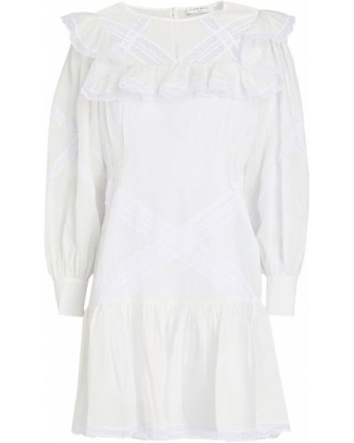 Sukienka mini z gipiury Sandro, biały