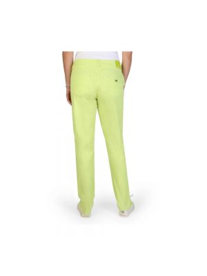 Jeansy skinny Armani Jeans zielone