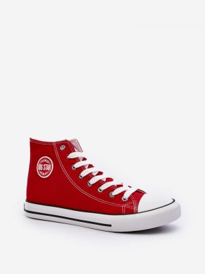 Sneakerși cu stele Big Star Shoes roșu