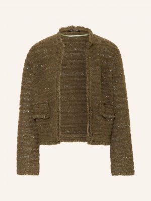 Dzianinowy sweter Luisa Cerano khaki