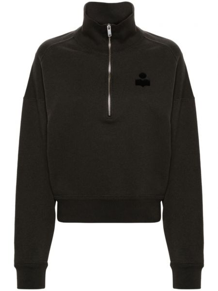 Sweatshirt med lynlås Marant Etoile sort