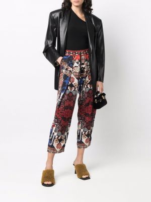 Kalhoty s potiskem s abstraktním vzorem Balmain