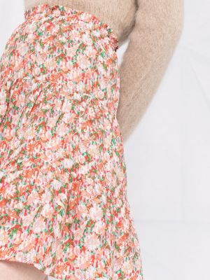 Květinové hedvábné sukně s potiskem See By Chloe červené