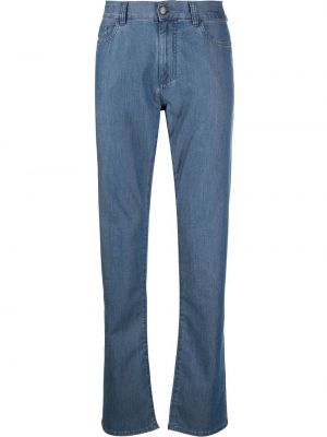 Straight leg-jeans Canali blå