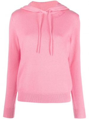 Kapučdžemperis ar izšuvumiem Mc2 Saint Barth rozā