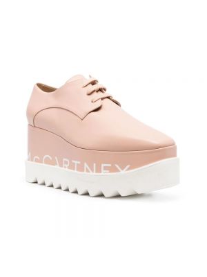 Zapatos derby con plataforma con plataforma con estampado Stella Mccartney rosa