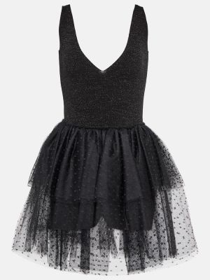 Mini vestido de punto Redvalentino negro
