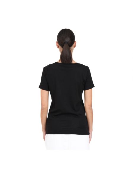 Slim fit t-shirt aus baumwoll Armani Exchange schwarz