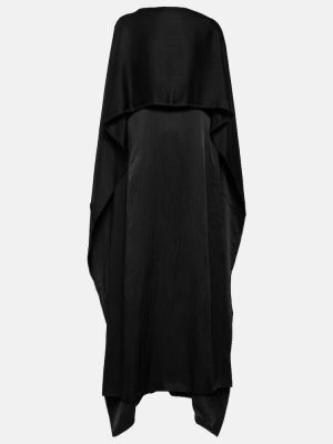 Jedwabna satynowa sukienka długa Gabriela Hearst czarna