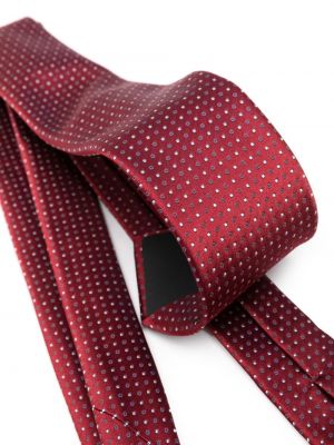 Jedwabny krawat w grochy Giorgio Armani