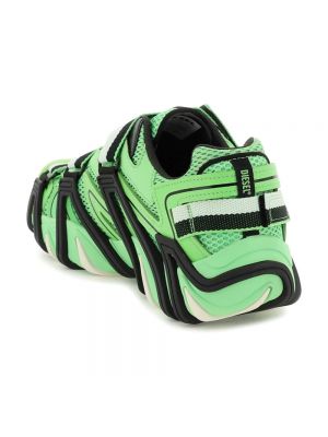 Zapatillas de cuero de malla Diesel verde