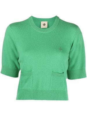 Pletený top s výšivkou The Garment zelený