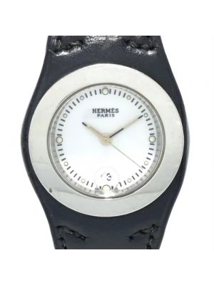 Zegarek ze stali chirurgicznej Hermès Vintage czarny