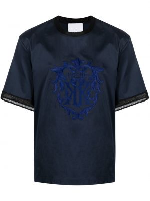 Тениска с принт Koché синьо