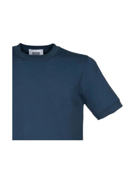 Krepp jeanshemd Alpha Studio blau