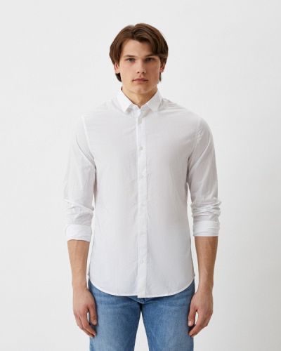 Рубашка с длинным рукавом Armani Exchange, белая