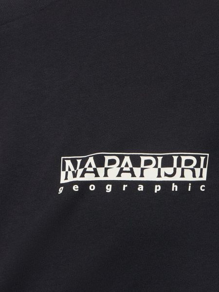 Camiseta de algodón Napapijri negro