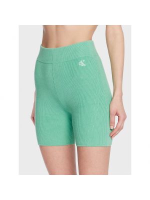 Pantaloni scurți de sport Calvin Klein Jeans verde