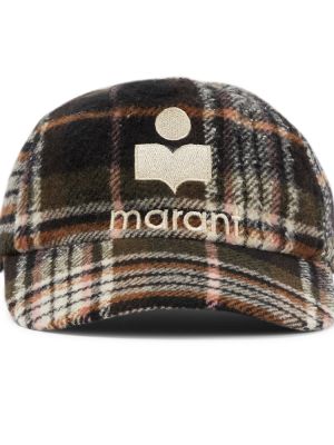 Карирана шапка с козирки Isabel Marant