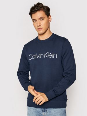 Felpa in pile Calvin Klein blu