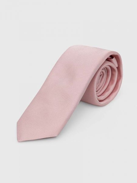 Шовкова краватка Hugo рожева
