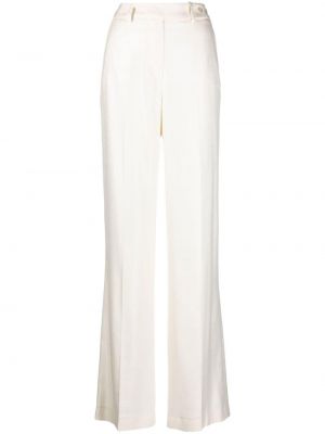 Pantalon taille haute Kiton blanc