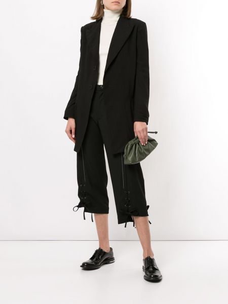 Spodnie koronkowe Yohji Yamamoto czarne