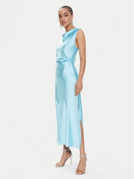 Slim fit koktejlové šaty Imperial modré