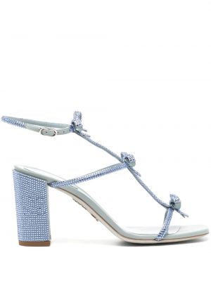 Sandali arco con cristalli René Caovilla blu