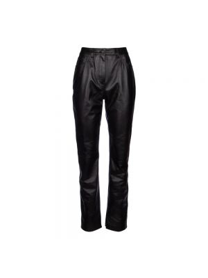 Pantalon en cuir Calvin Klein noir