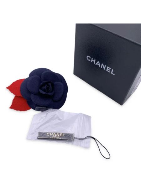 Broszka Chanel Vintage niebieska