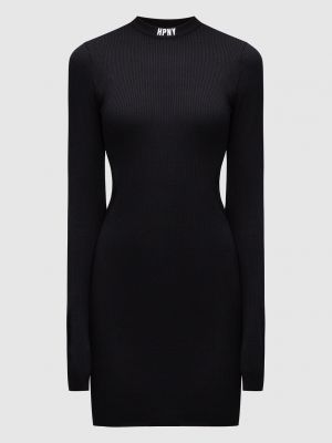 Черное платье мини с вышивкой Heron Preston
