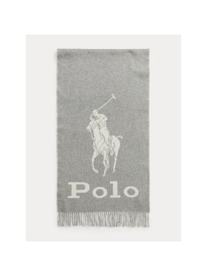 Šál Polo Ralph Lauren sivá