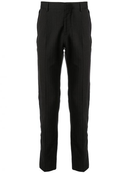 Pantalones rectos de cintura alta Cerruti 1881 negro