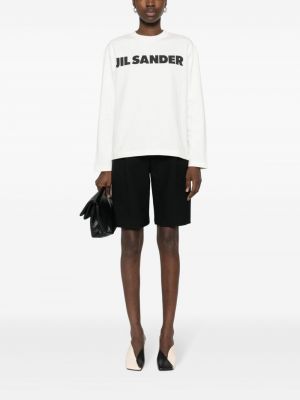 Bluza z nadrukiem Jil Sander biała