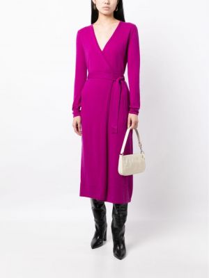 Pletené šaty s výstřihem do v Dvf Diane Von Furstenberg
