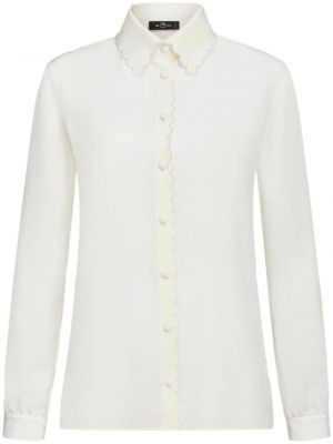 Košulja od krep Etro bijela