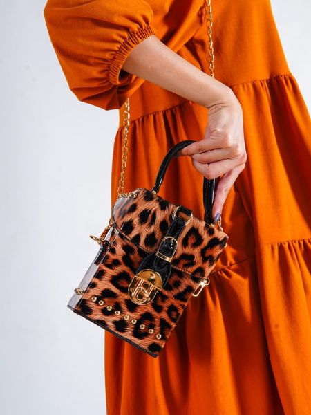 Listová kabelka s leopardím vzorom Capone Outfitters