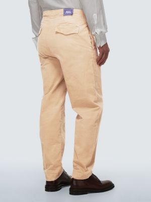Bavlněné rovné kalhoty Polo Ralph Lauren béžové
